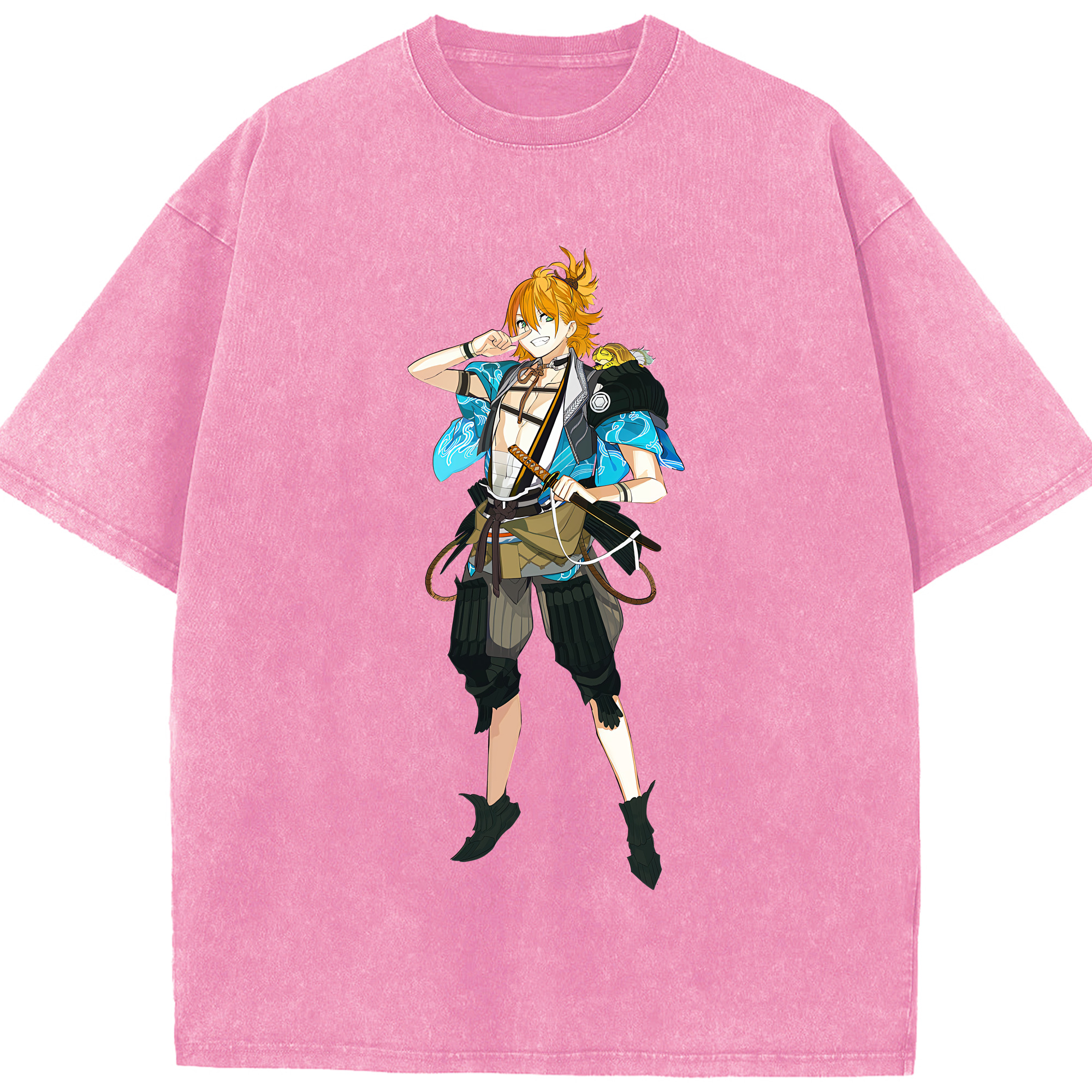 （画像用） 刀剣乱舞 Touken Ranbu 綿100% ヴィンテージ風 半袖Tシャツ（フロントプリント）